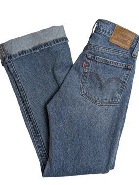 Levi’s Wedgie Bootcut High-Rise Cuffed Jeans | Button Fly | 26" Waist